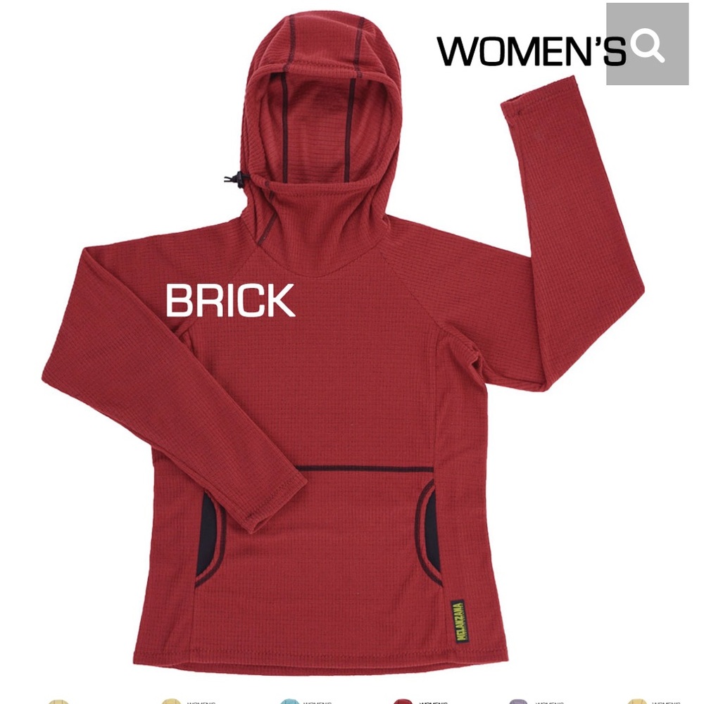 Melanzana 2022 Microgrid Hoodie V2. Brand new! Women’s Medium Brick Color ♥️